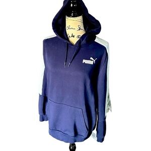 Puma Womens Logo Sweatshirt Hoodie Sz Med